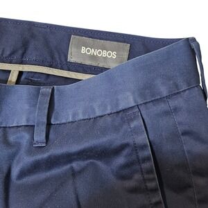 BONOBOS MENS MONDAY NAVY BLUE WEEKDAY WARRIOR CHINOS DRESS PANTS SIZE 31x34